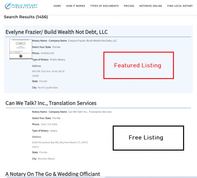 Notary Directory Public Notary Services