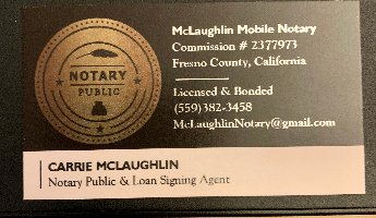 Carrie McLaughlin – McLaughlin Mobile Notary Services